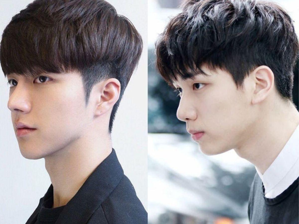 Mullet kết hợp mái ngang giúp chàng cân đối dáng mặt dài