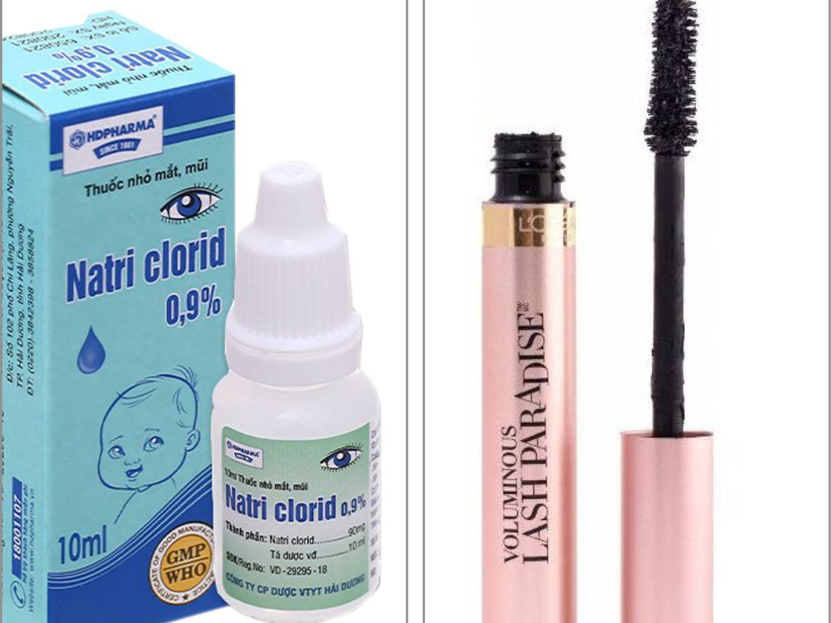 Sử dụng thuốc nhỏ mắt để khắc phục tình trạng mascara khô
