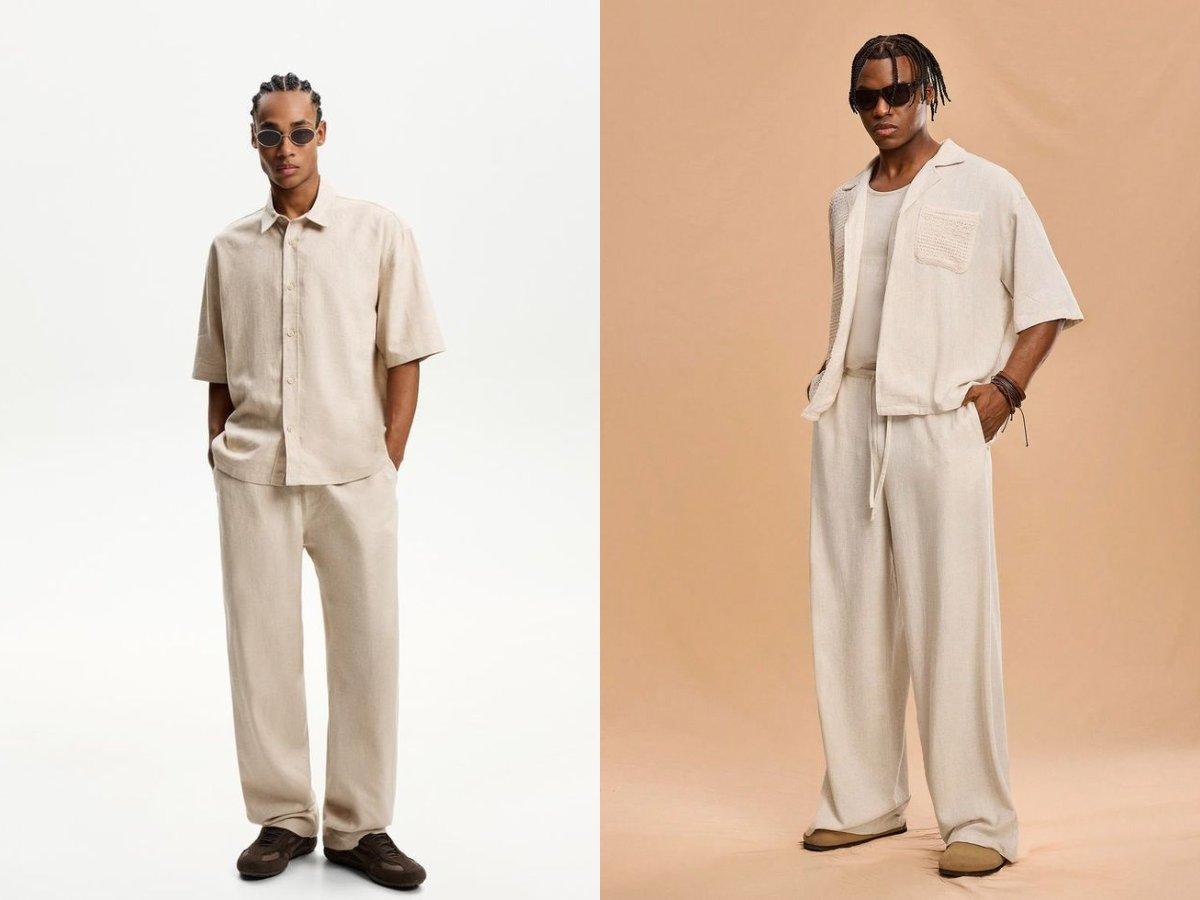 Sơ mi oversize khoác ngoài áo thun, phối quần jogger năng động