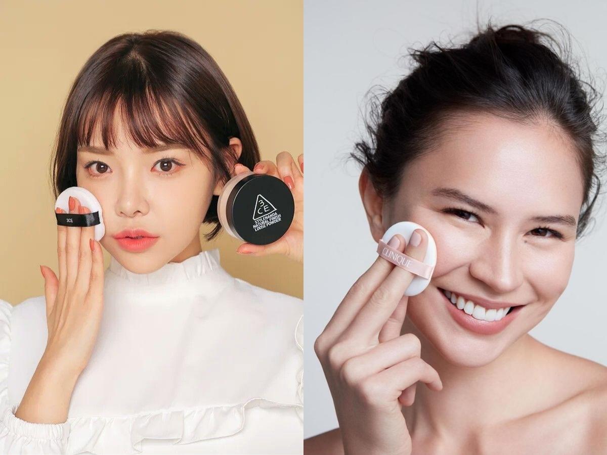 Phấn phủ giúp cố định lớp kem nền, che khuyết điểm và kiềm dầu