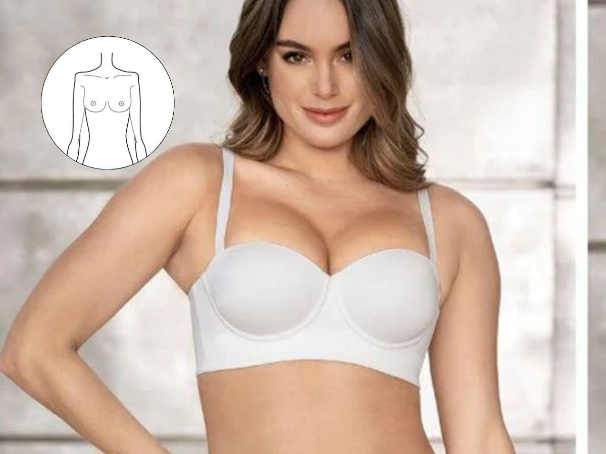 Dáng ngực tròn có form đẹp tự nhiên và phù hợp với nhiều kiểu áo lót khác nhau.