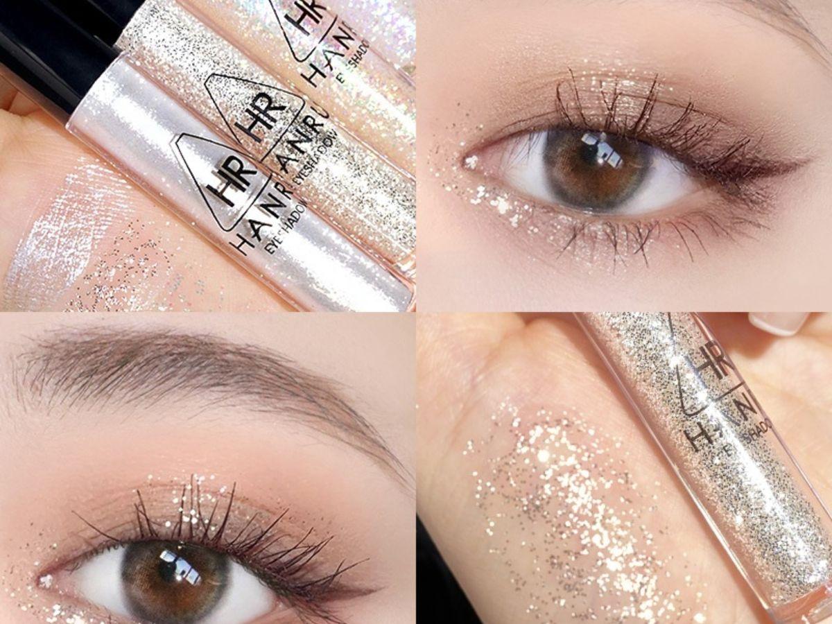 Nhũ nude ánh kim mang đến điểm nhấn nhẹ nhàng cho lớp makeup tự nhiên