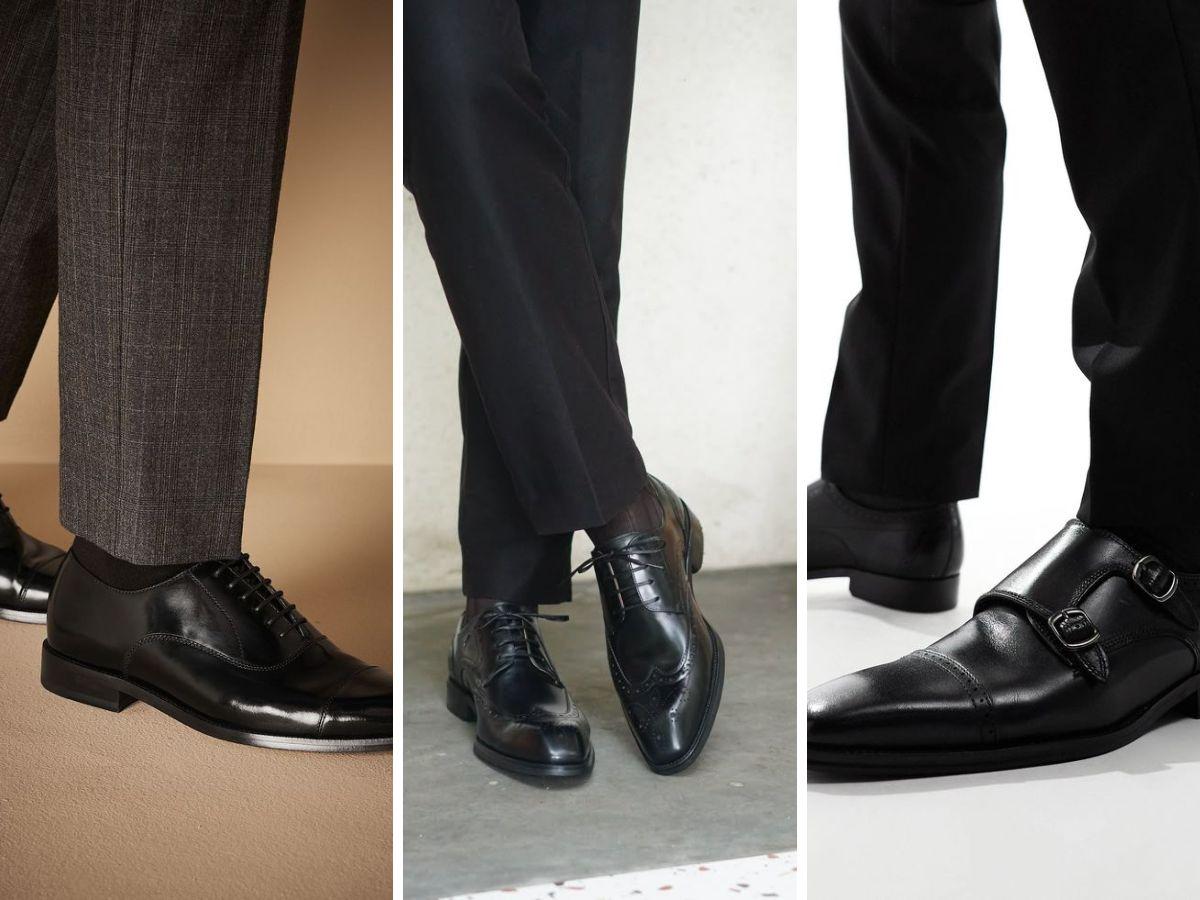 Những mầu giày tây all black cực sang