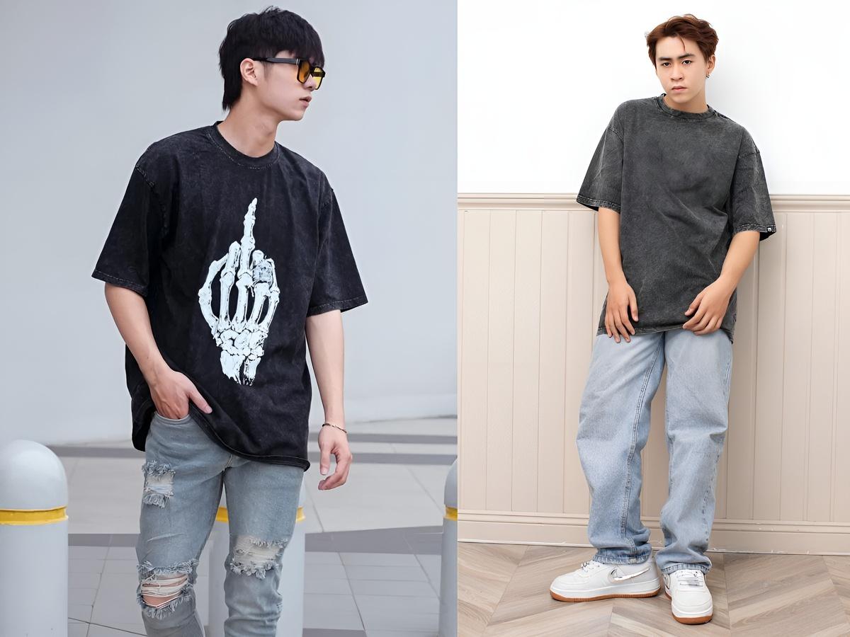Áo wash local brand phối cùng quần jeans là combo đẹp và dễ áp dụng nhất