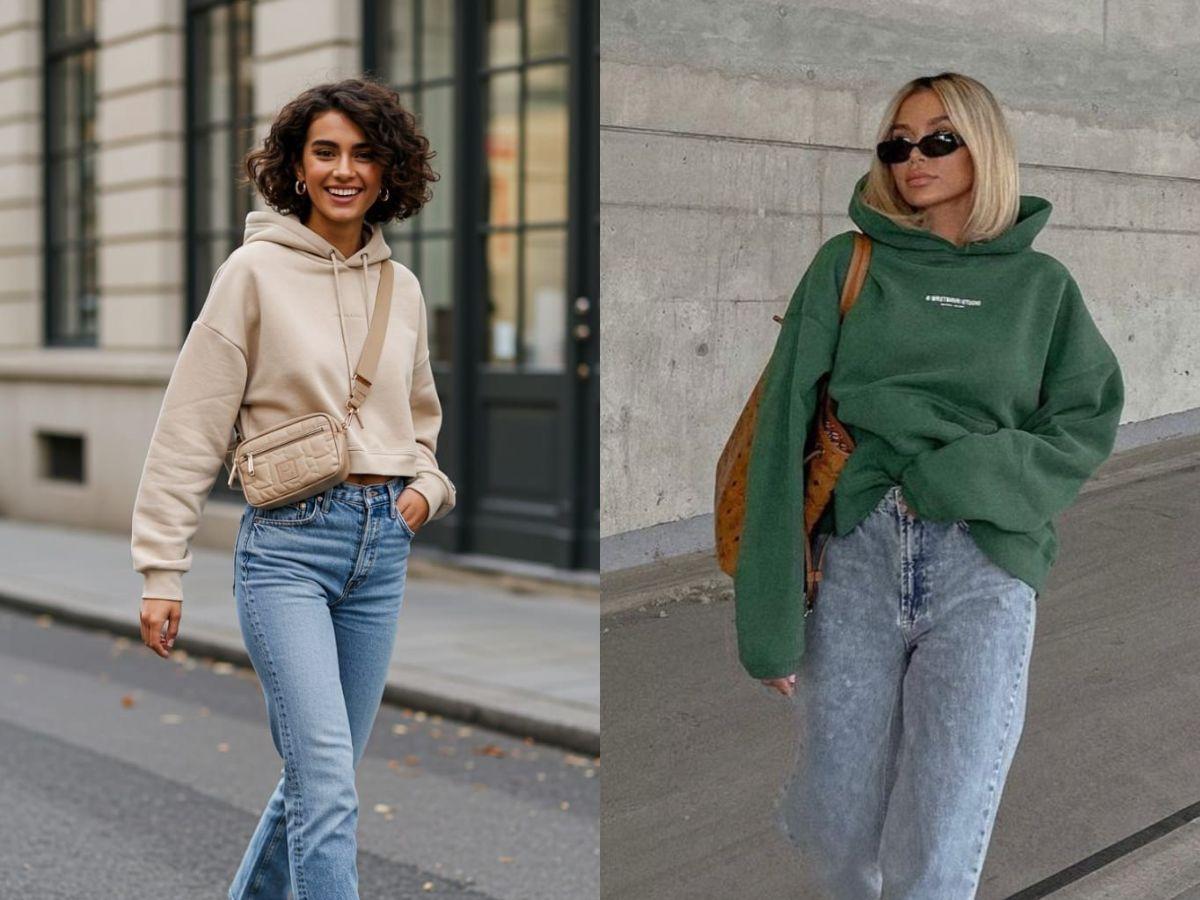 Phối cùng hoodie tạo ra một phong cách street style trẻ trung, thoải mái