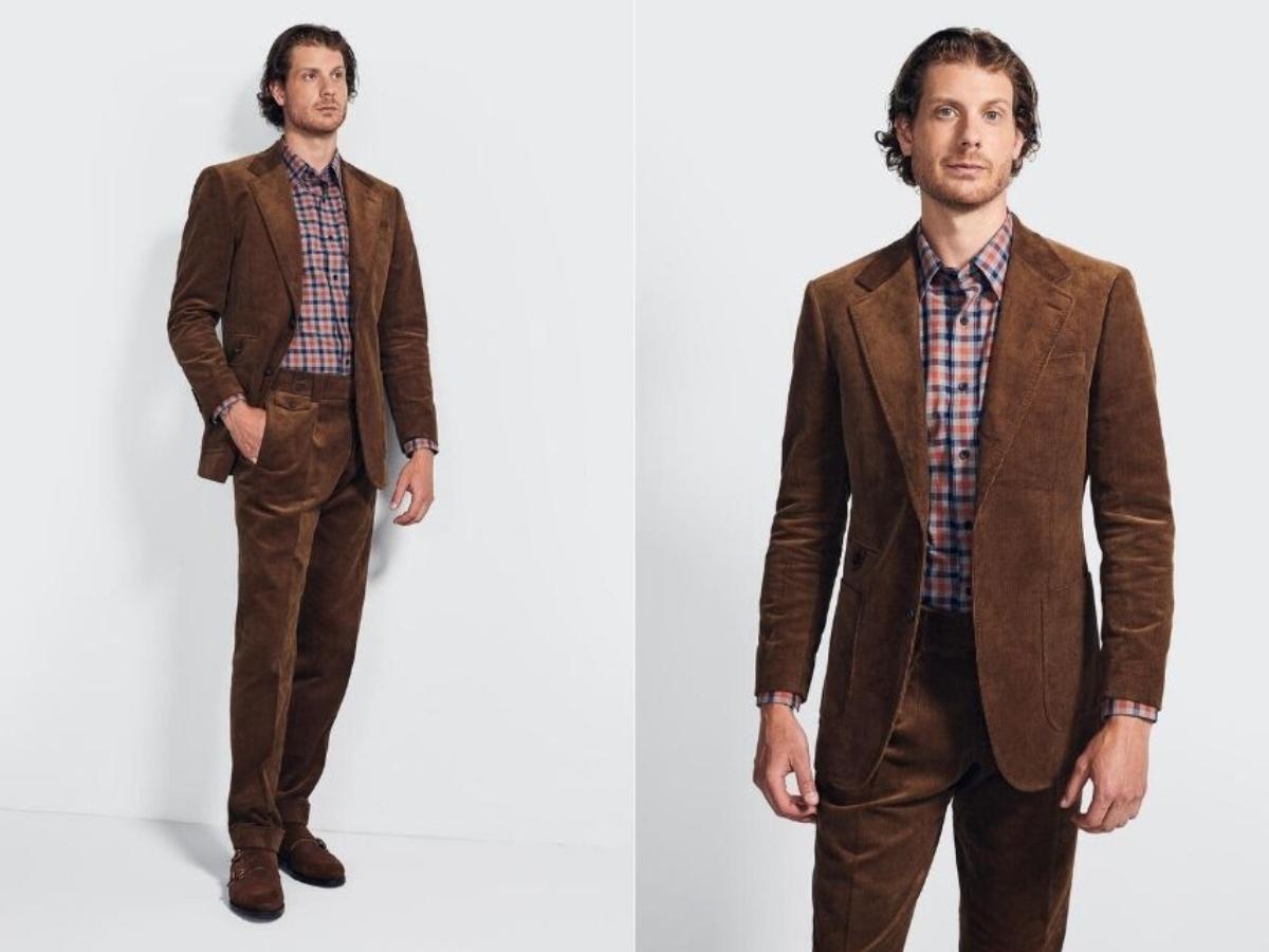 Suit nhung tăm mang đến vẻ đẹp lịch lãm và khả năng giữ ấm hiệu quả 