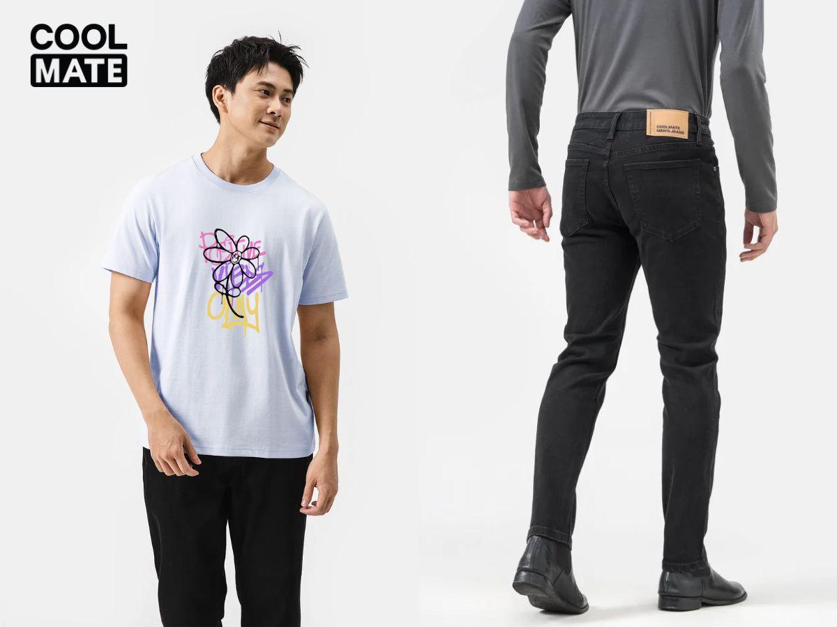 Áo thun và quần jeans được mở bán tại Coolmate