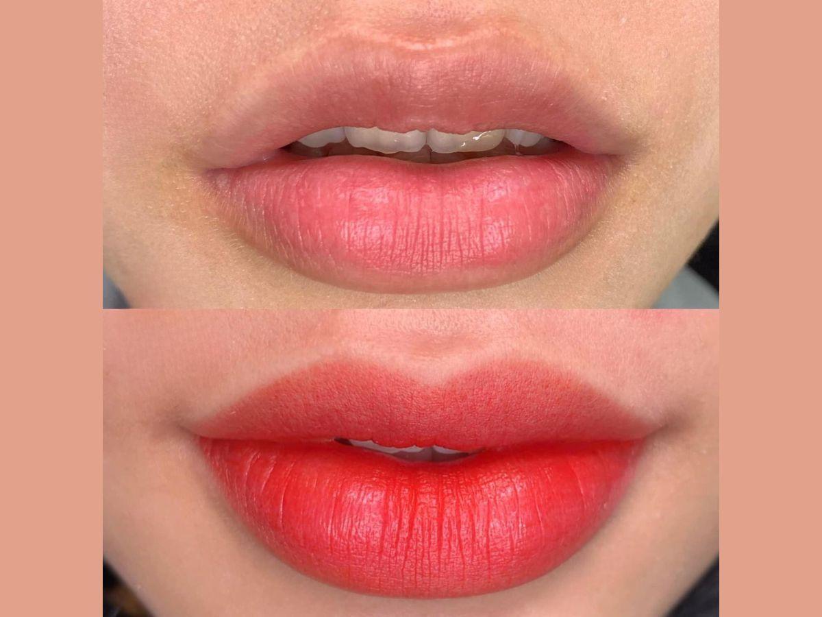 Ảnh hưởng đến màu môi nếu đánh son trong thời gian ngắn sau khi xăm
