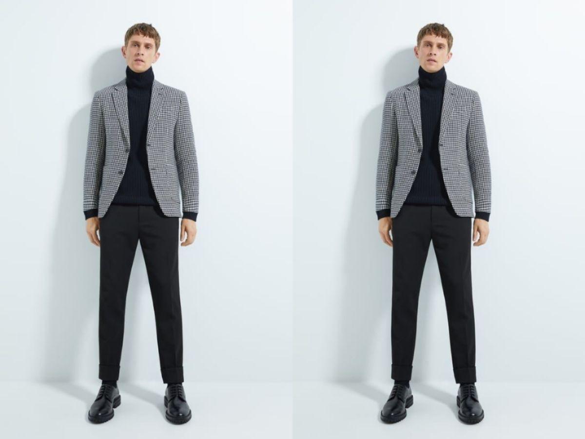 Phối áo khoác dạ theo phong cách smart casual