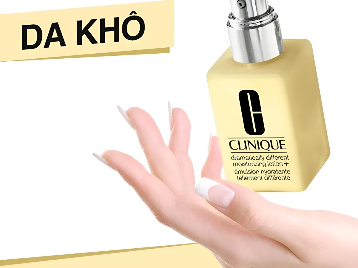 Clinique Dramatically Different Moisturizing Lotion+ phù hợp với da khô