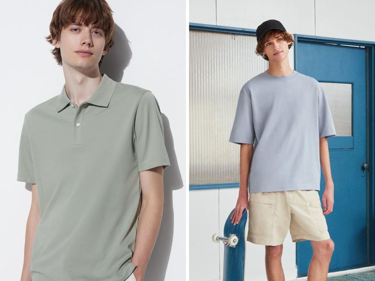 Áo thun dệt kim Uniqlo có nhiều màu sắc