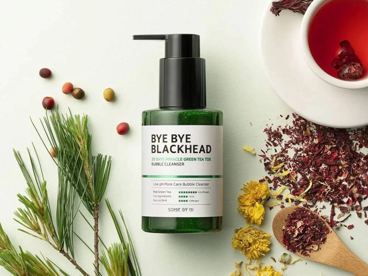 ome By Mi Bye Bye Blackhead 30 Days Miracle Green Tea Tox Bubble Cleanser