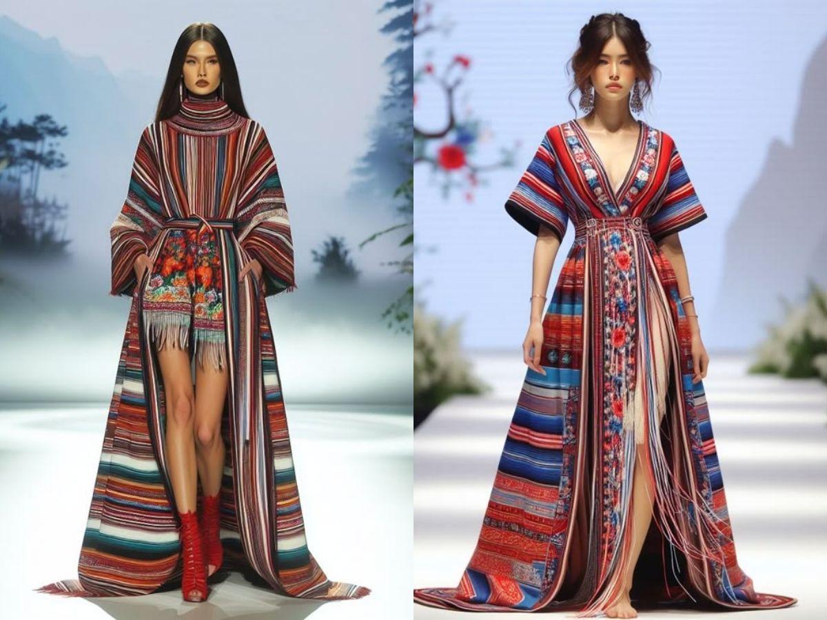 Thổ cẩm đã vươn tầm, xuất hiện ngày càng nhiều trên các sàn diễn thời trang chuyên nghiệp