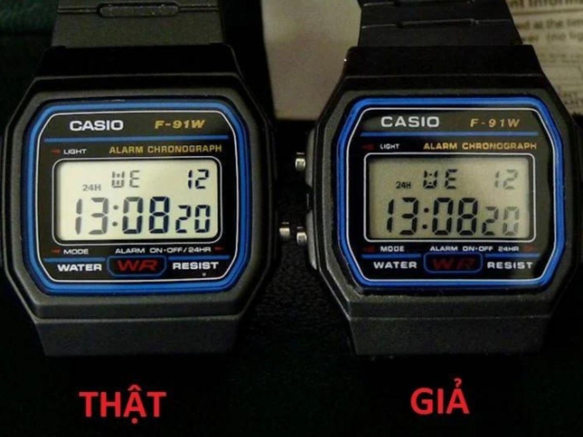 Đồng hồ Casio chính hãng và hàng giả phân biệt thế nào?