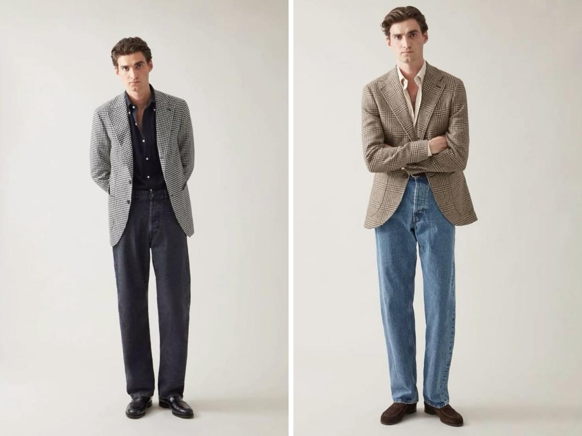 Blazer caro nam chất liệu mỏng, nhẹ mang đến sự thoải mái 