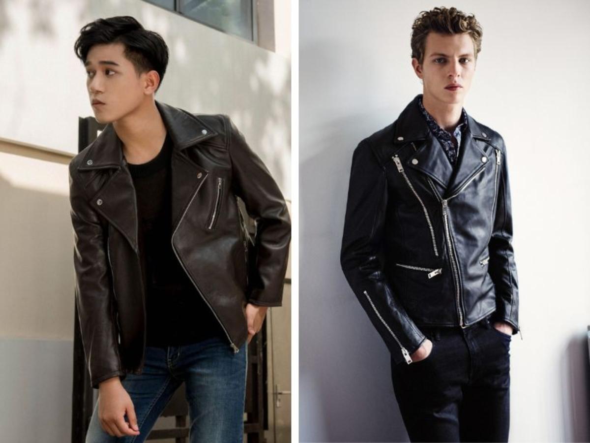 Kiểu áo khoác Biker cách tân, hiện đại