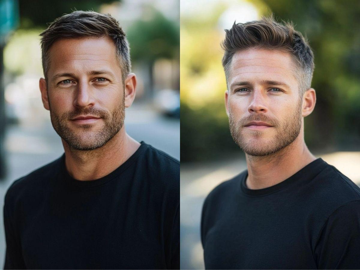 Short Quiff  Cho Người Mặt Vuông