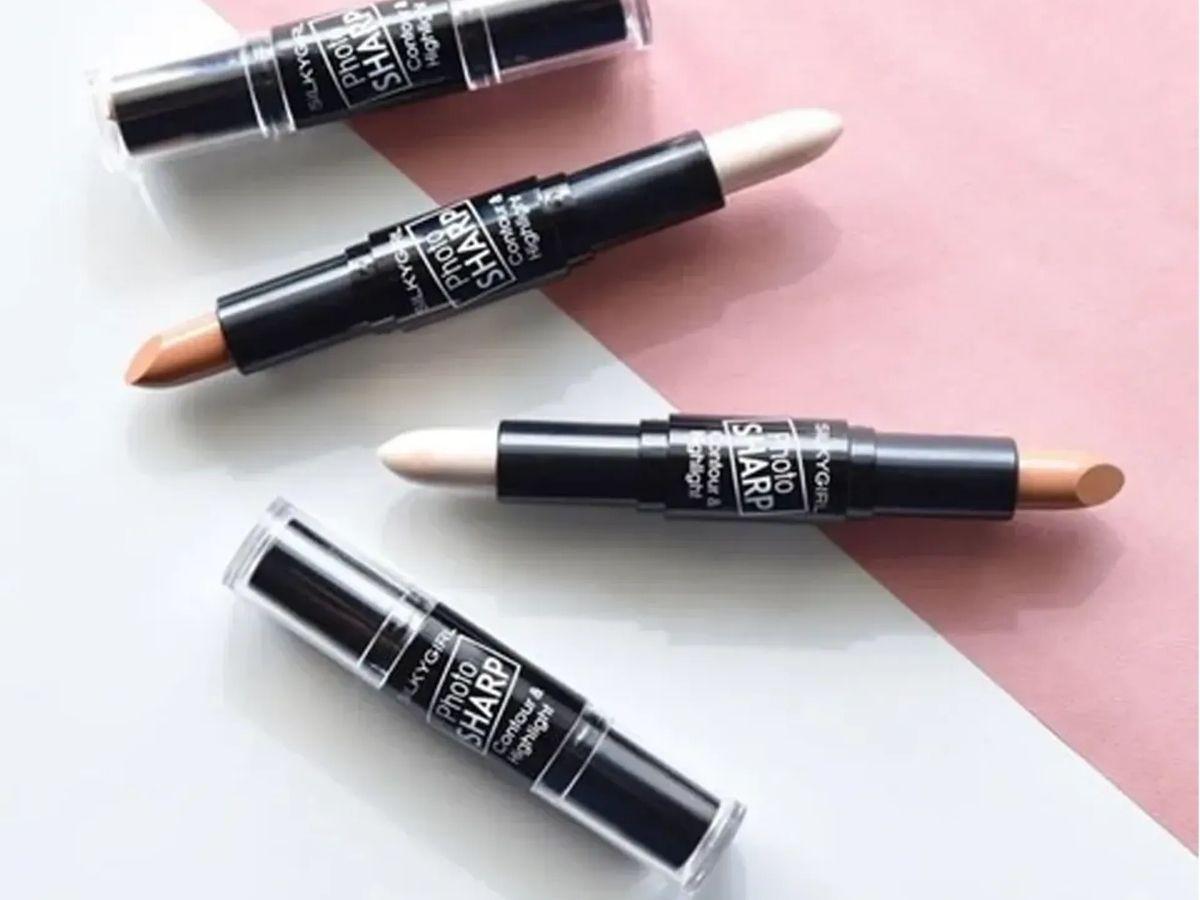 Tạo Khối Dạng Thỏi 2 Đầu Silkygirl Photosharp Contour & Highlight Stick 