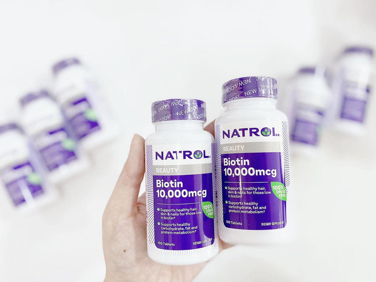 Viên uống Natrol Biotin Beauty 10,000 mcg giúp bổ sung biotin hiệu quả