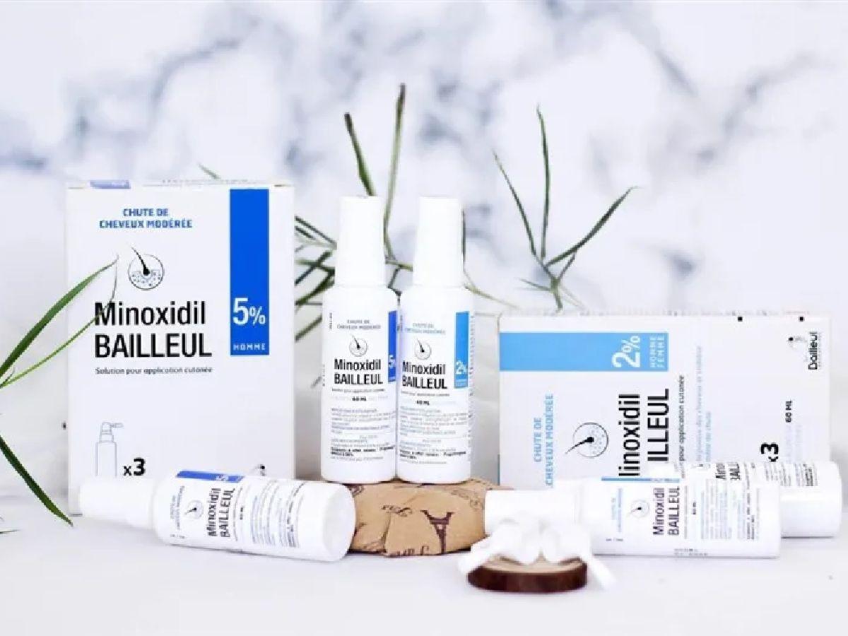 Bailleul Minoxidil 5% chỉ cần xịt lên da đầu để kích thích mọc tóc