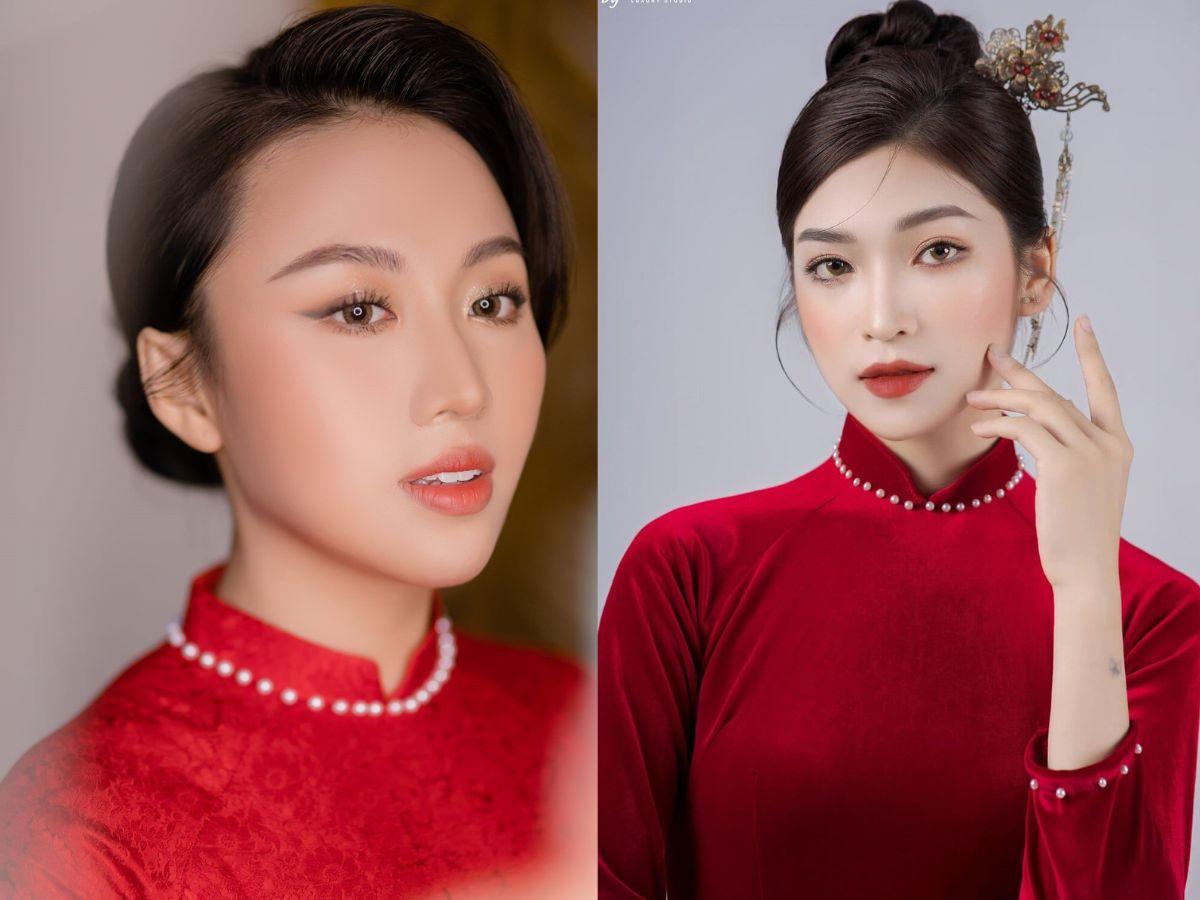 Layout mắt cho các nàng dâu mặc áo dài