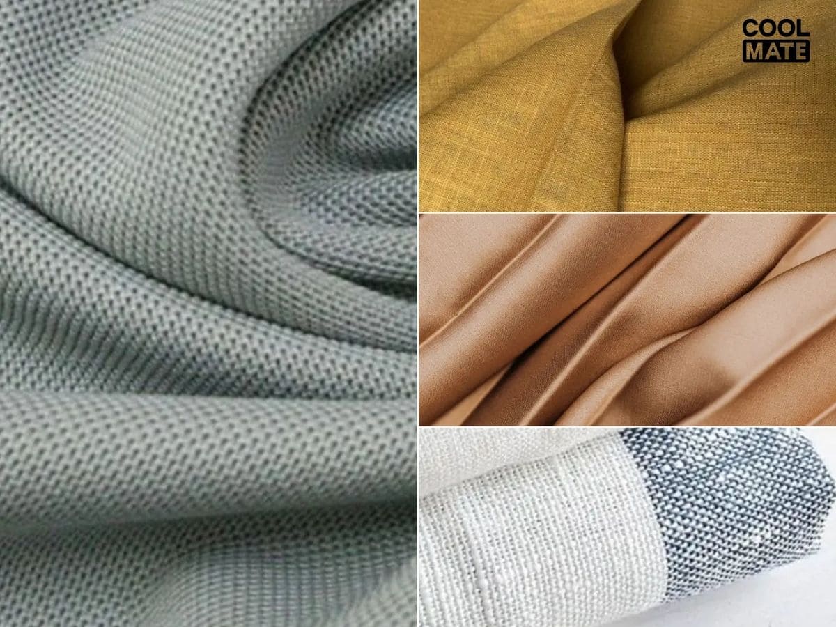Cận cảnh các mẫu vải áo sơ mi phổ biến như Cotton, Linen, Lụa và Bamboo