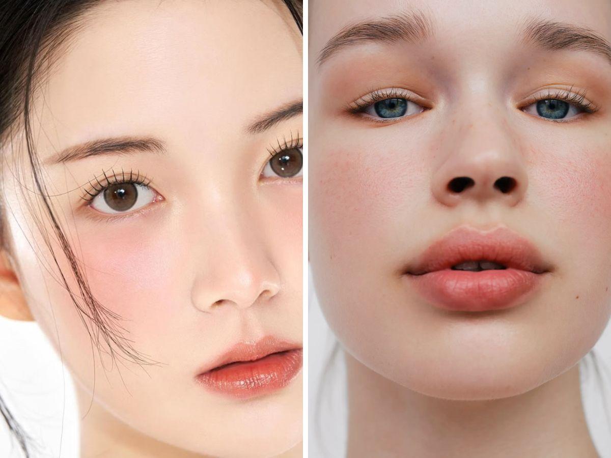 Chút sắc hồng ở gò má làm tôn vẻ đẹp dịu dàng