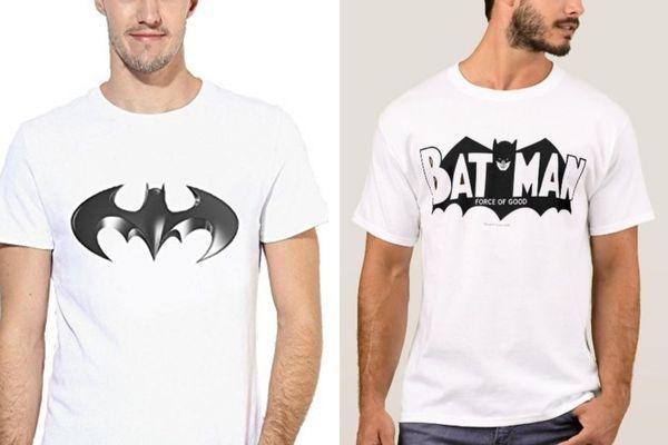 Áo phông nam trắng in hình Batman