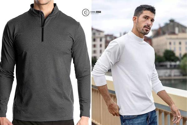 Ngay cả khi được diện đơn lẻ, những chiếc áo thun cổ lọ dài tay cũng khiến cho người mặc trông tối giản mà vẫn đầy phong cách