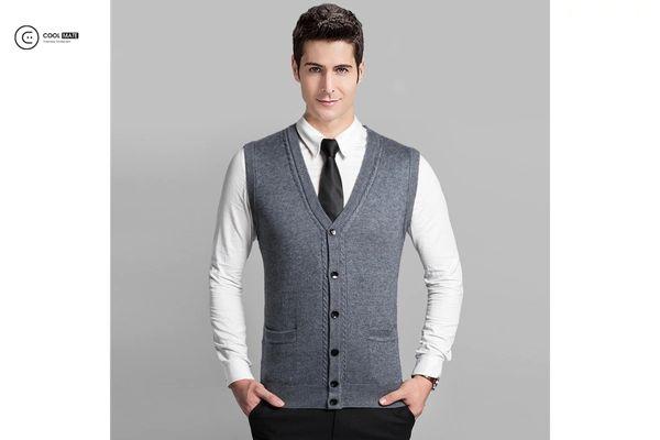 Áo vest vải len