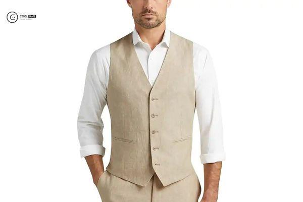 Áo vest vải lanh