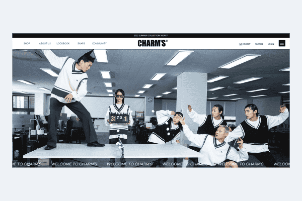 Website Charms bán quần áo Local Brand Hàn Quốc