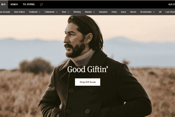 Website Buckmason bán quần áo Local Brand Mỹ