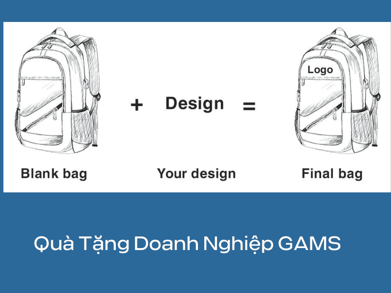 Ngoài in logo lên các sản phẩm quà tặng, GAMS còn có dịch vụ in balo theo yêu cầu
