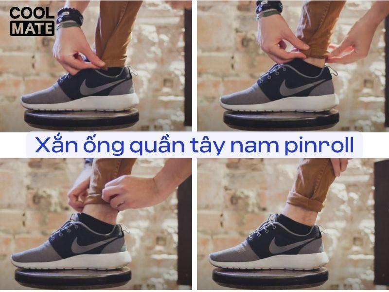 Cách xắn ống quần tây nam kiểu pinroll