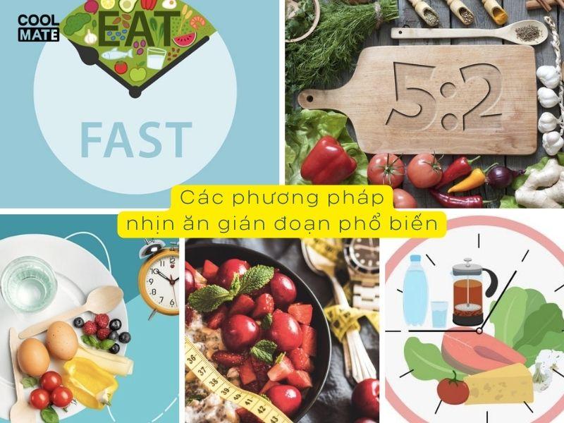Các phương pháp nhịn ăn gián đoạn phổ biến: 16/8, 5/2, Eat-Stop-Eat…