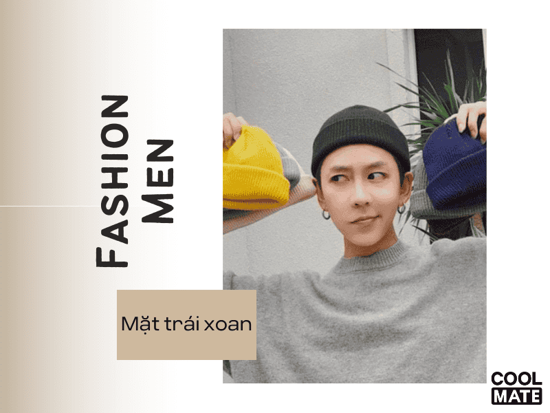 Mặt trái xoan phù hợp với nhiều kiểu mũ len