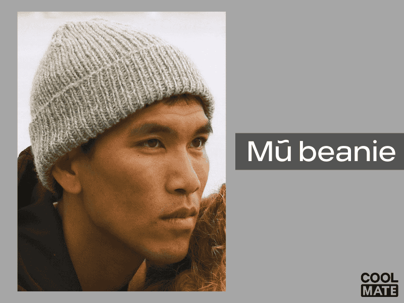 Mũ beanie cho mặt trái xoan