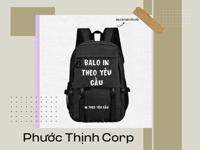 Các sản phẩm in balo theo yêu cầu của Phước Thịnh Corp