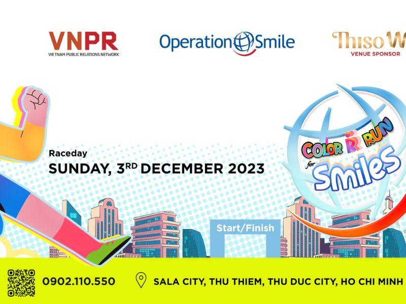Trải nghiệm đường đua đầy màu sắc tại Color Run For Smiles 2023