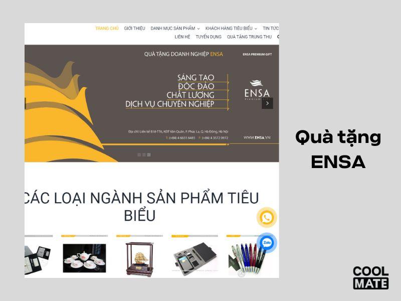 ENSA - địa chỉ in quà tặng theo yêu cầu
