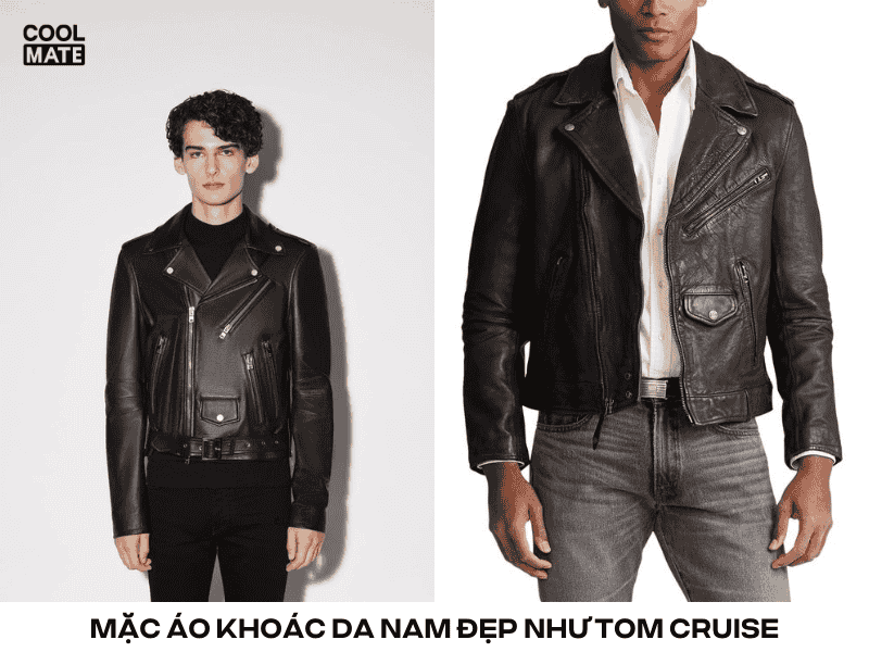 mặc áo khoác da nam đẹp như Tom Cruise