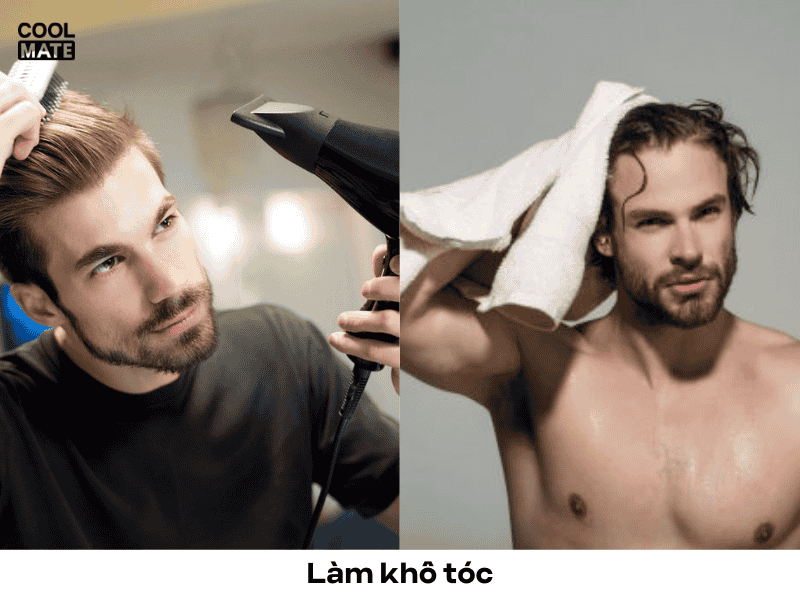 Làm khô tóc (Nguồn ảnh: Coolmate)
