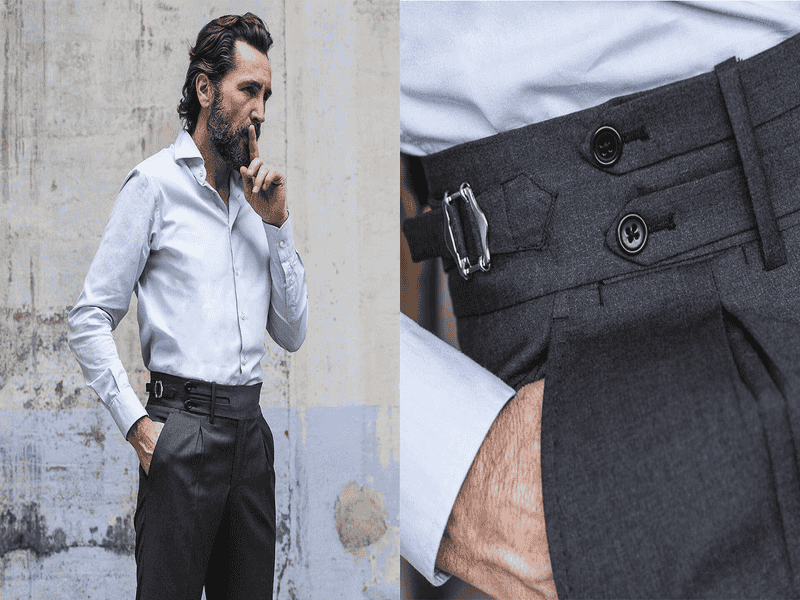 Hình ảnh quần side tab thời trang nam