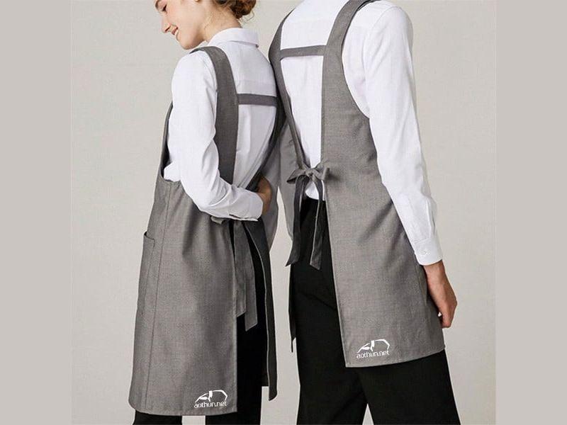 Tạp dề dài đeo vai dây chữ H
