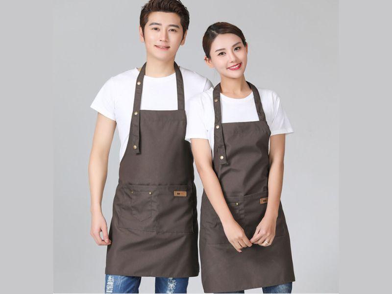 Mẫu tạp dề đồng phục quán ăn