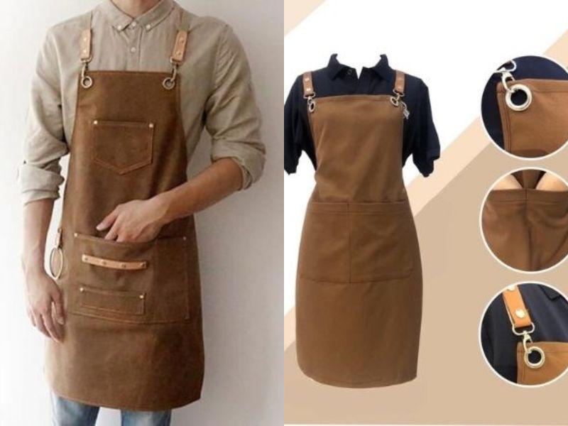 Tạp dề đồng phục quán cafe, trà sữa