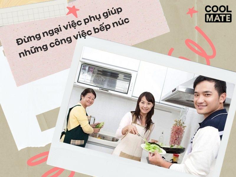 Phụ giúp việc nhà thể hiện sự tôn trọng
