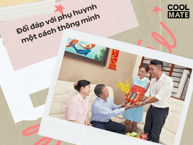 Trò chuyện tự nhiên với gia đình bạn gái