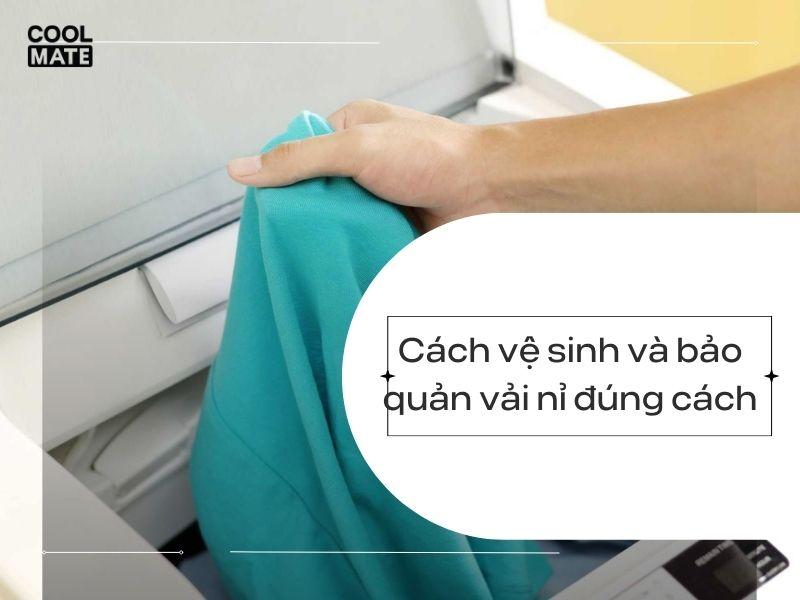 Cách giặt vải nỉ đúng cách.